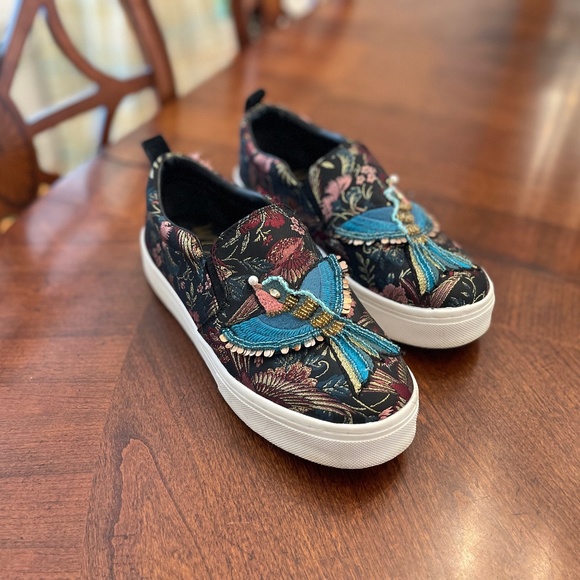 Sam Edelman Shoes - Sam Edelman Leila Hummingbird Tapestry Fashion Tennis Shoes